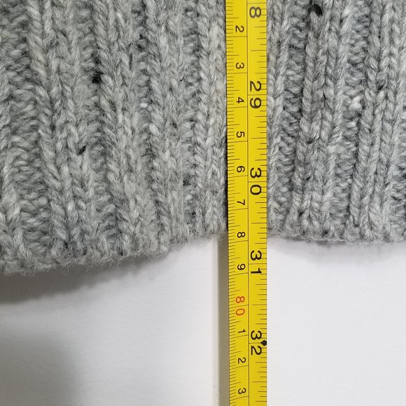 Cynthia Rowley | Gray Knit Cowl Sweater Tunic XS - Picture 7 of 8